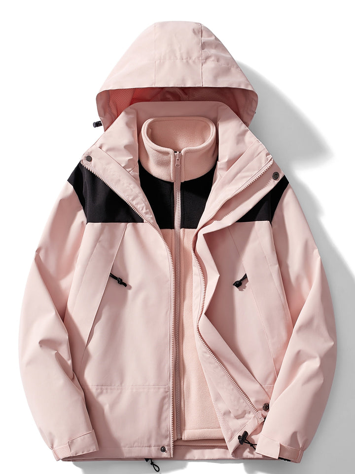 Winterjacke Damen | Übergangsjacke Damen | 3-in-1 Design: schnell anpassbar & zuverlässig bequem