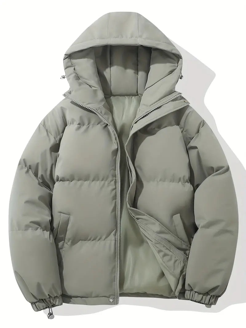 Winterjacke Herren | Steppjacke Herren | Integrierte Kapuze & elastische Abschlüsse