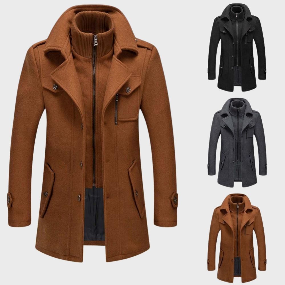 Winterjacke Herren | Wintermantel Herren | 2-in-1 Einsatz für Windschutz & Wärme