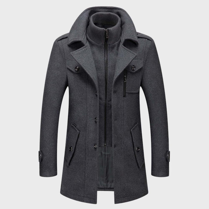 Winterjacke Herren | Wintermantel Herren | 2-in-1 Einsatz für Windschutz & Wärme