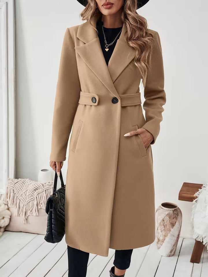 Wintermantel Damen | Trenchcoat | Gürtel-Taille & Wärmend