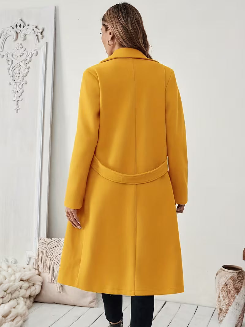Wintermantel Damen | Trenchcoat | Gürtel-Taille & Wärmend