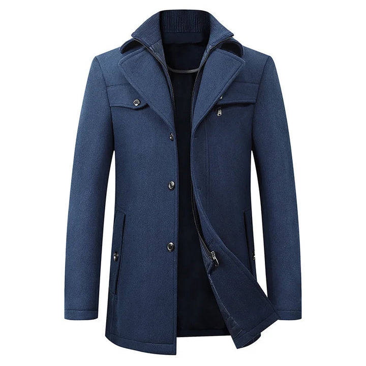 Wintermantel Herren | Eleganter Stehkragen | Warm & Stilvoll für Business
