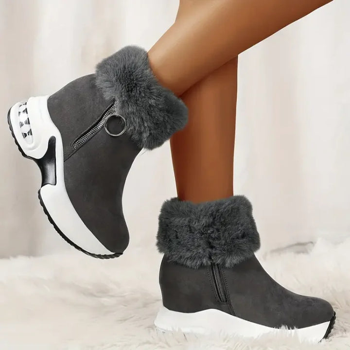Winterstiefel Damen | Stiefel Damen | Luftkissen-Dämpfung & Rutschfester Halt