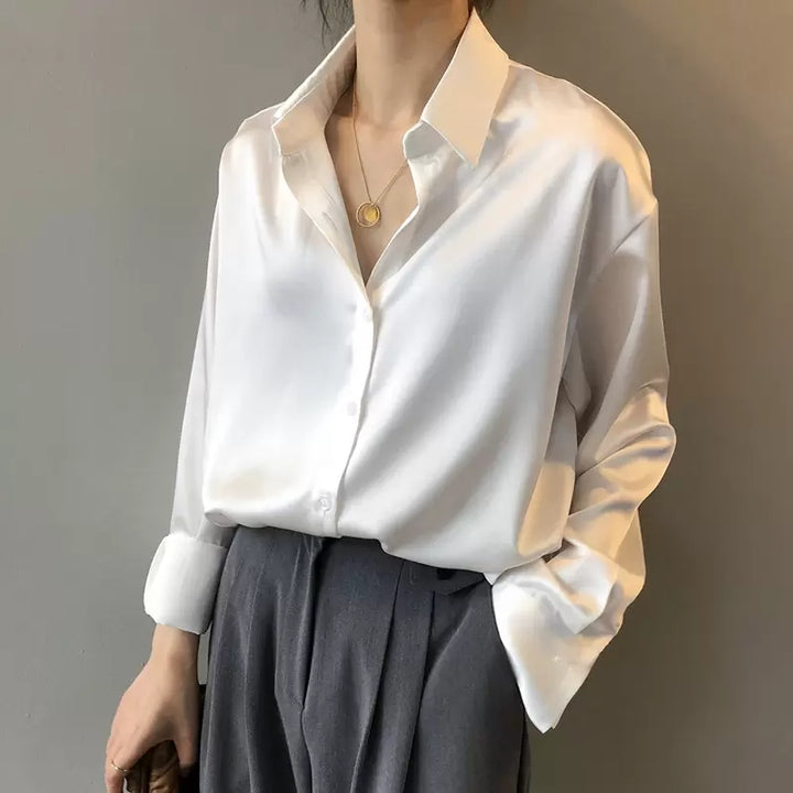 Damen Seidenbluse Klassisch