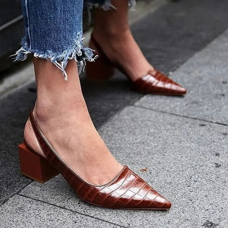 Elegante Pumps Damen spitz