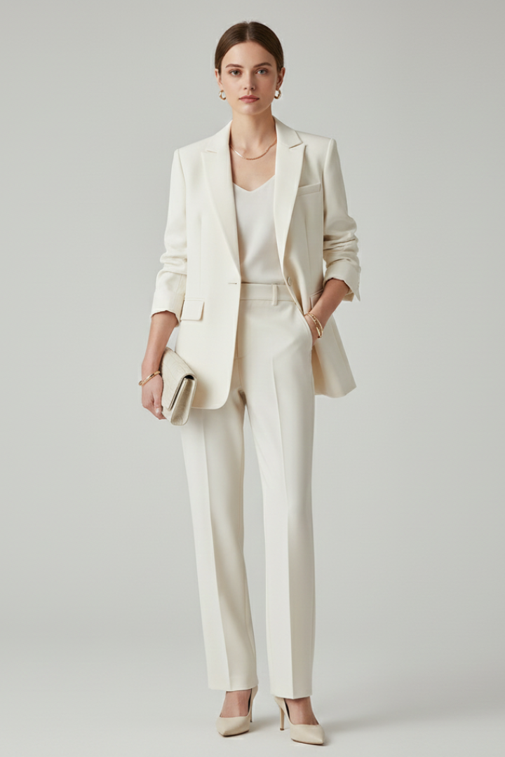 Franziska – Women Tailored Blazer and Trousers Set - Image 2