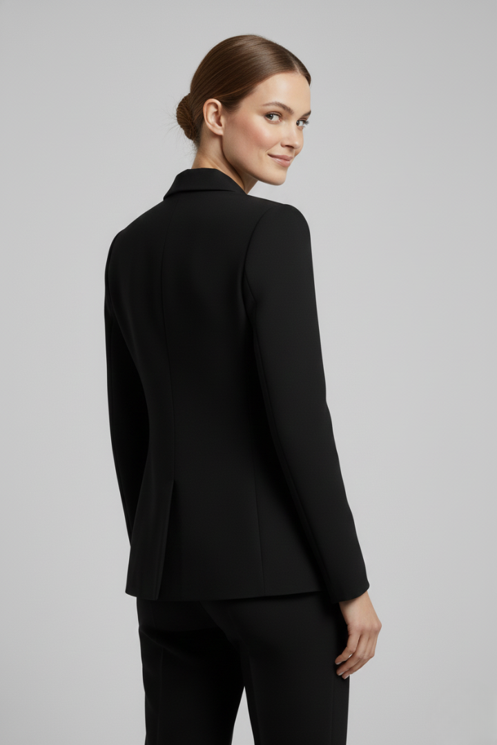 Julia | Damen Zweireihiger Blazer mit goldenen Knöpfen
