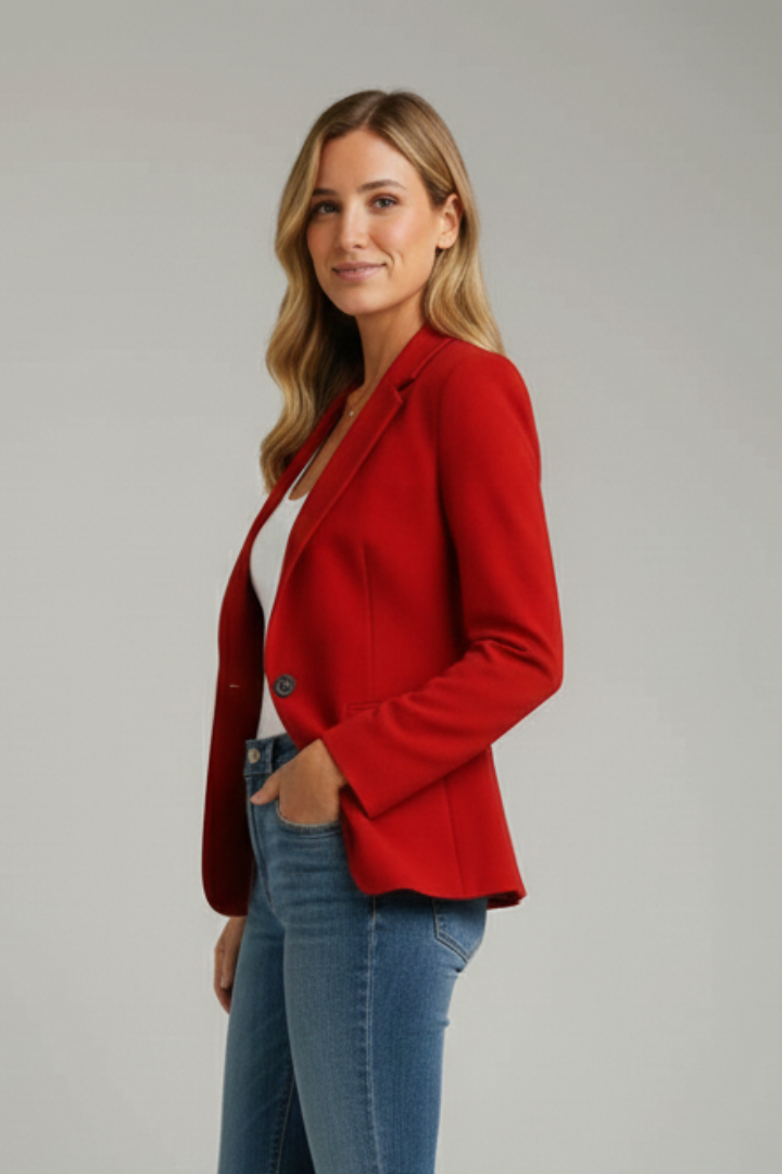 Theresa – Women Notched Collar Jacket - Image 3