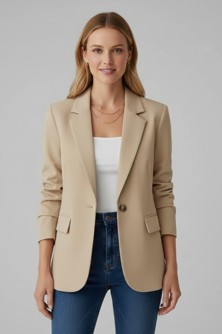 Theresa – Women Notched Collar Jacket - Image 9