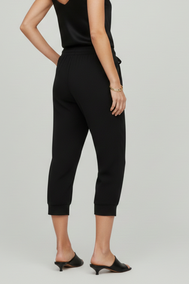 Andrea | Damen Caprihose mit Kordelzugbund und Seitentaschen