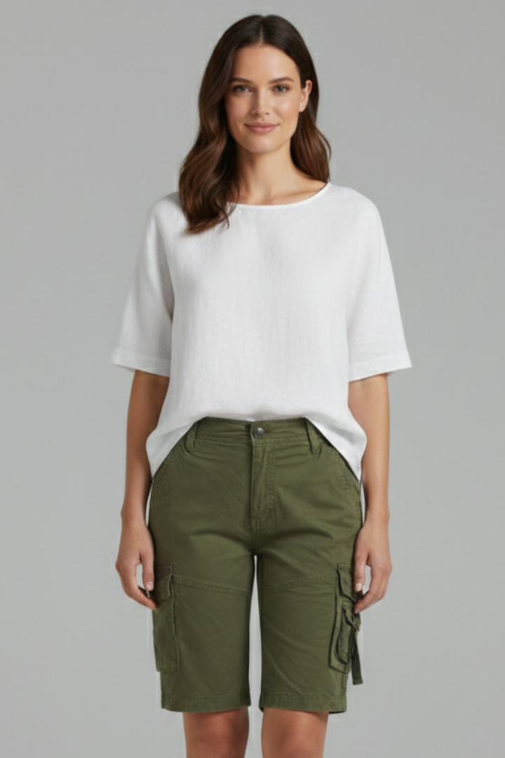 Helga | Damen-Cargo-Shorts mit Utility-Taschen