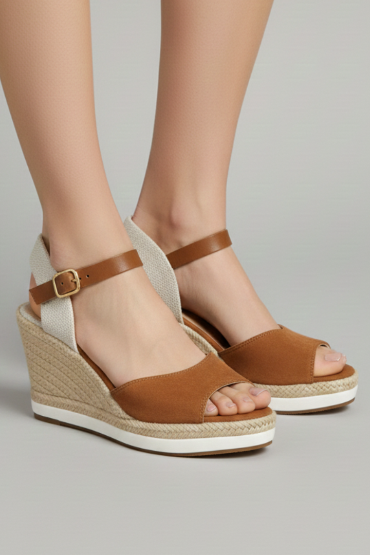 Johanna | Damen Espadrille-Sandalen mit geschlossener Spitze und Slingback-Riemen