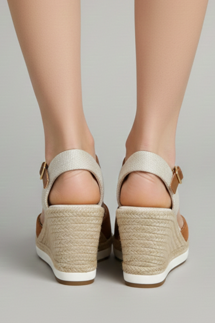 Johanna | Damen Espadrille-Sandalen mit geschlossener Spitze und Slingback-Riemen