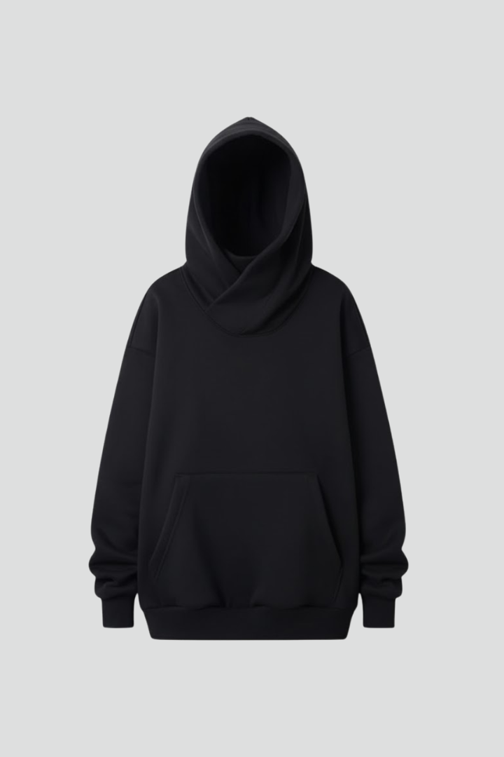 Emma | Damen Hoodie mit Hohem Kragen und Weiter Kapuze