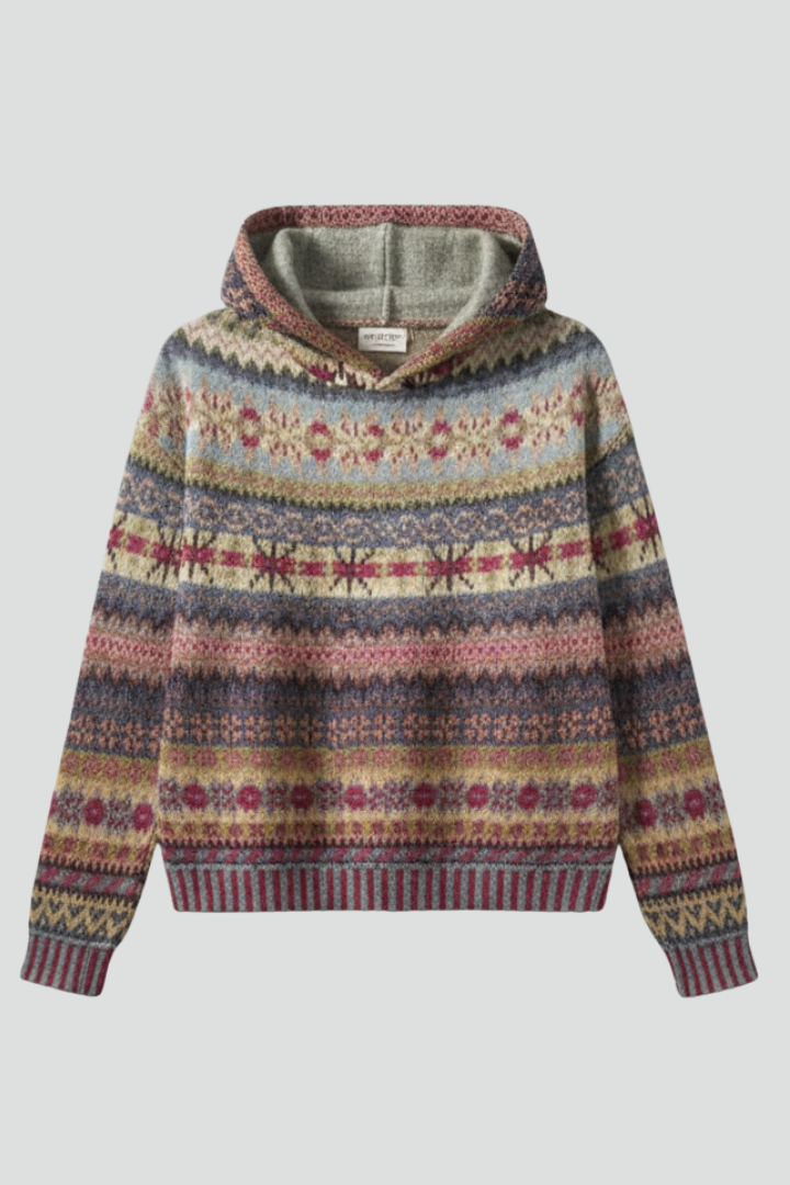 Edith | Damen Hoodie mit Kapuze und Rippbündchen