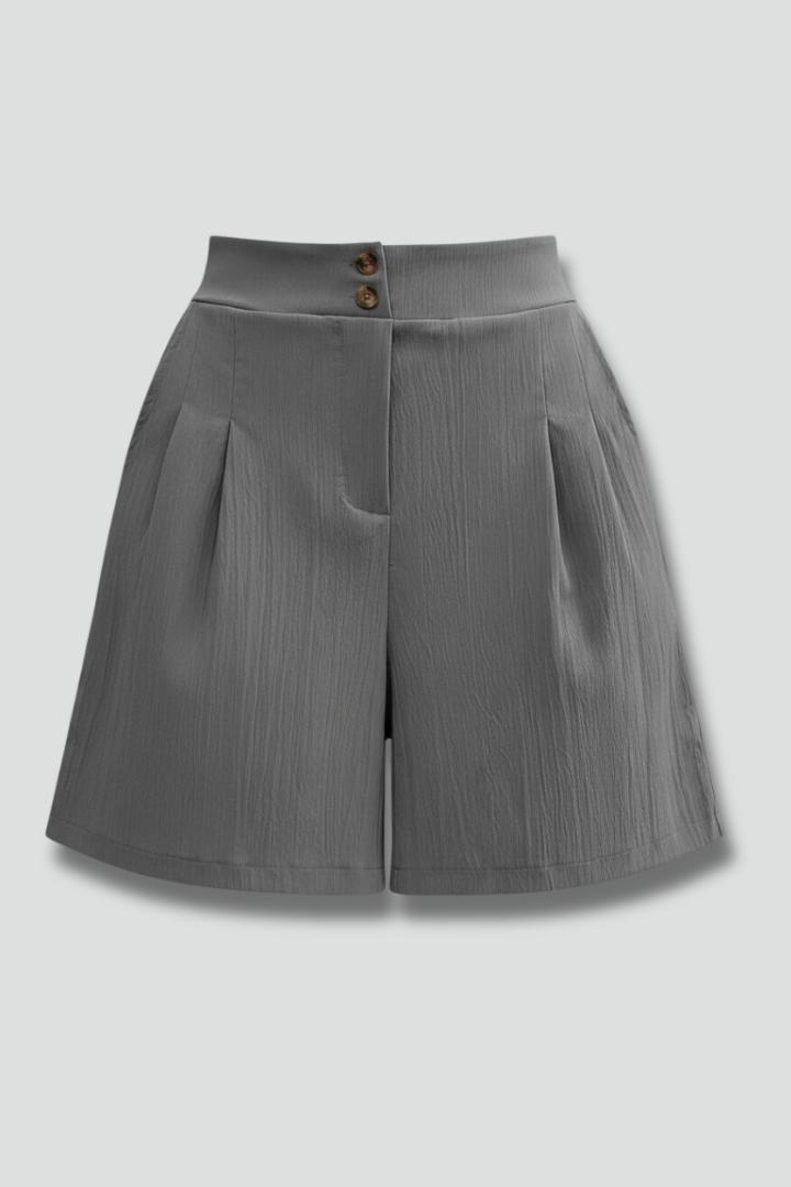 Eva | Damen-Shorts mit hoher Taille und weitem Bein