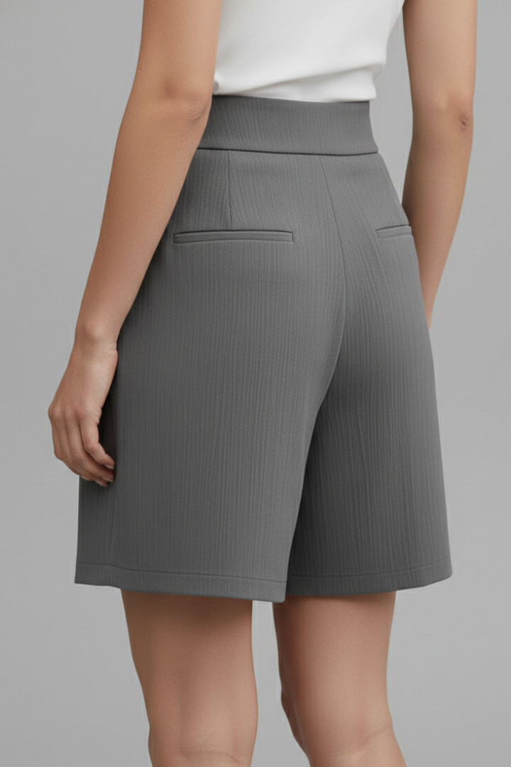 Eva | Damen-Shorts mit hoher Taille und weitem Bein