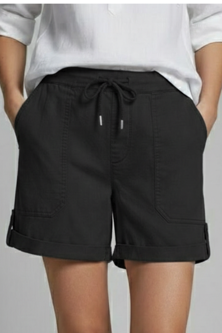 Hanna | Damen-Casual-Shorts mit Kordelzug und Taschen