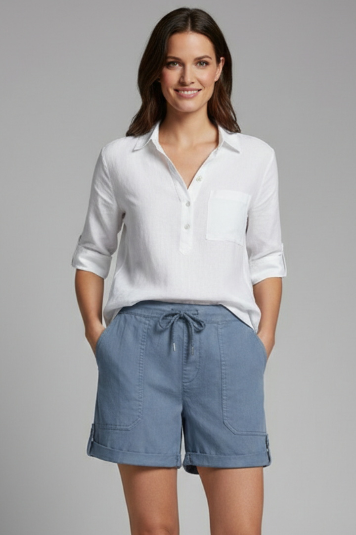 Hanna | Damen-Casual-Shorts mit Kordelzug und Taschen