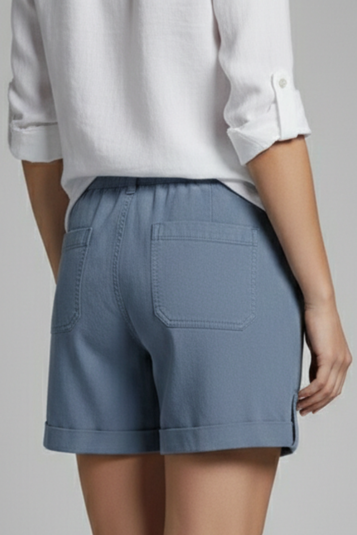 Hanna | Damen-Casual-Shorts mit Kordelzug und Taschen