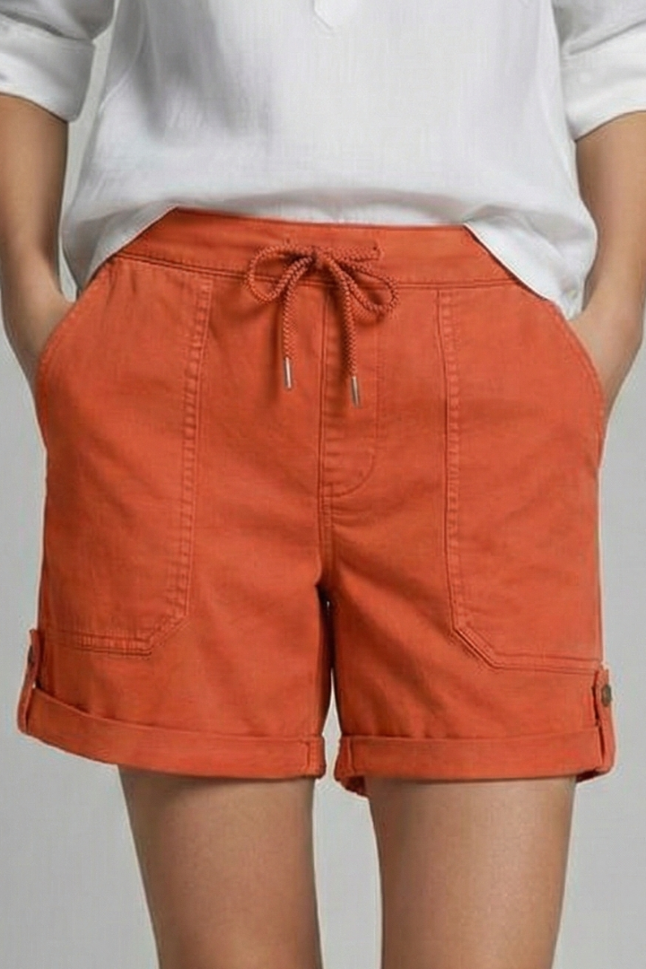Hanna | Damen-Casual-Shorts mit Kordelzug und Taschen