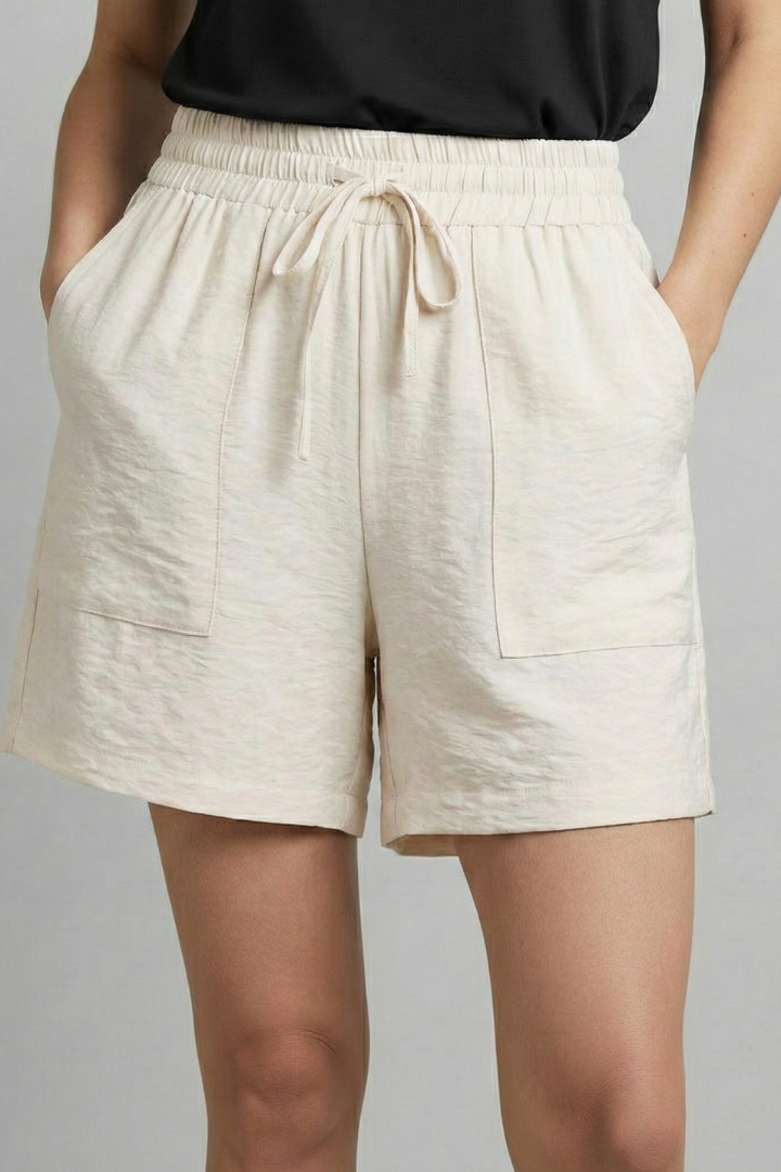 Jacqueline | Damen-Casual-Shorts mit elastischem Bund und Kordelzug