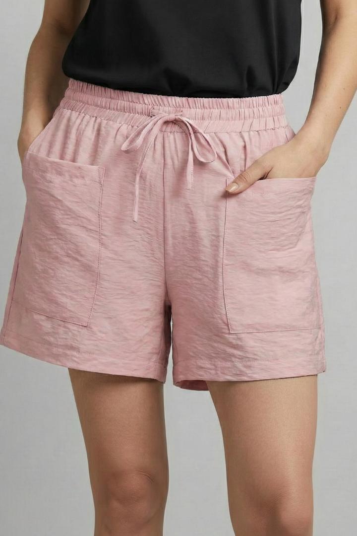 Jacqueline | Damen-Casual-Shorts mit elastischem Bund und Kordelzug
