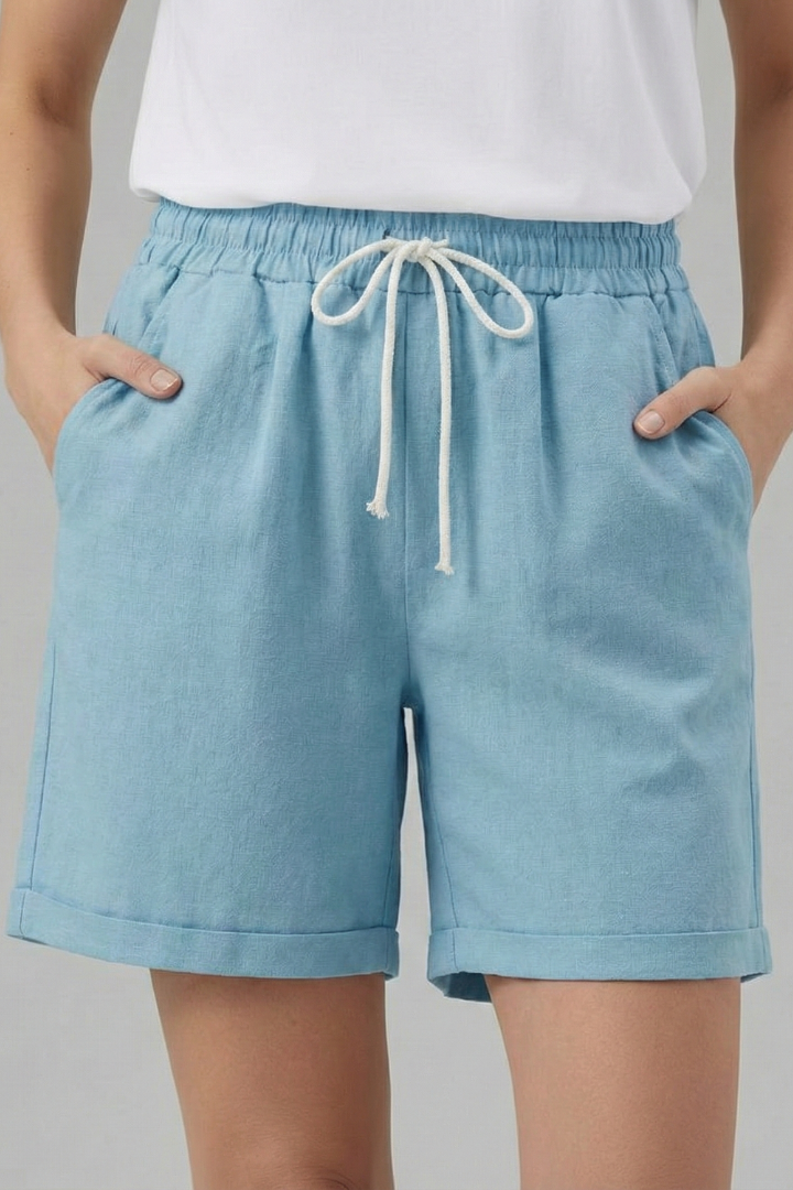 Emilia | Damen-Shorts mit Kordelzugbund und Taschen