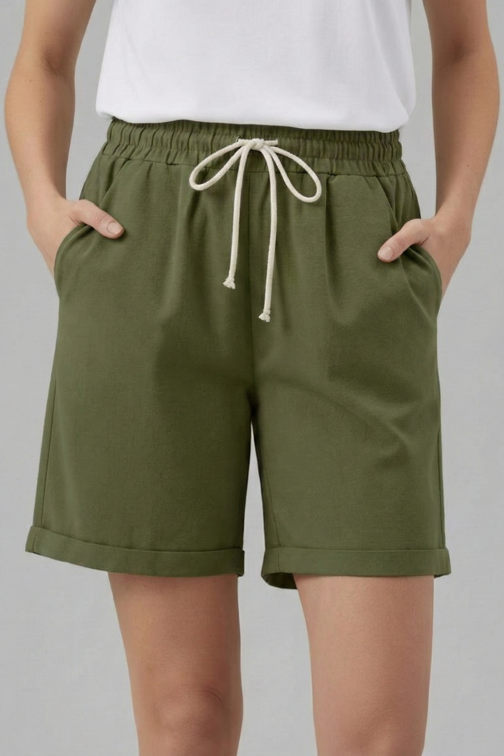 Emilia | Damen-Shorts mit Kordelzugbund und Taschen