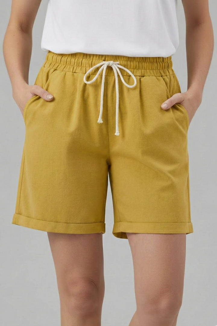 Emilia | Damen-Shorts mit Kordelzugbund und Taschen