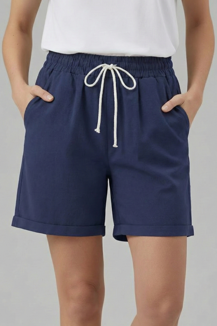 Emilia | Damen-Shorts mit Kordelzugbund und Taschen