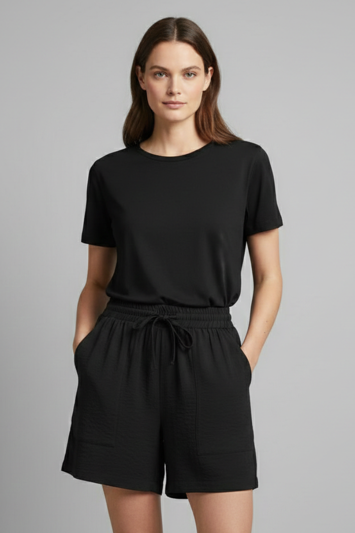 Jacqueline | Damen-Casual-Shorts mit elastischem Bund und Kordelzug