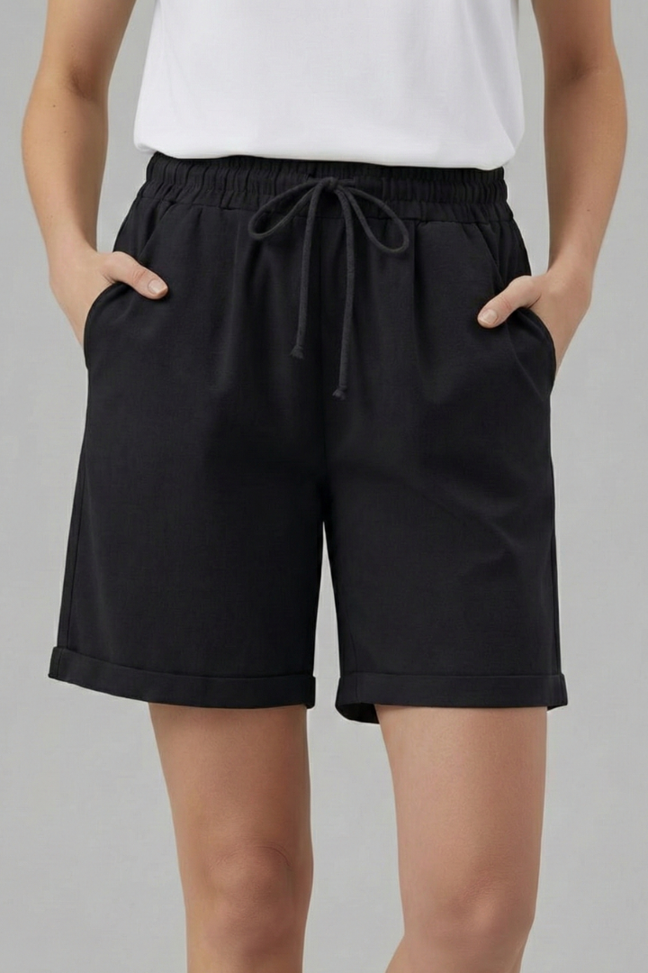Emilia | Damen-Shorts mit Kordelzugbund und Taschen