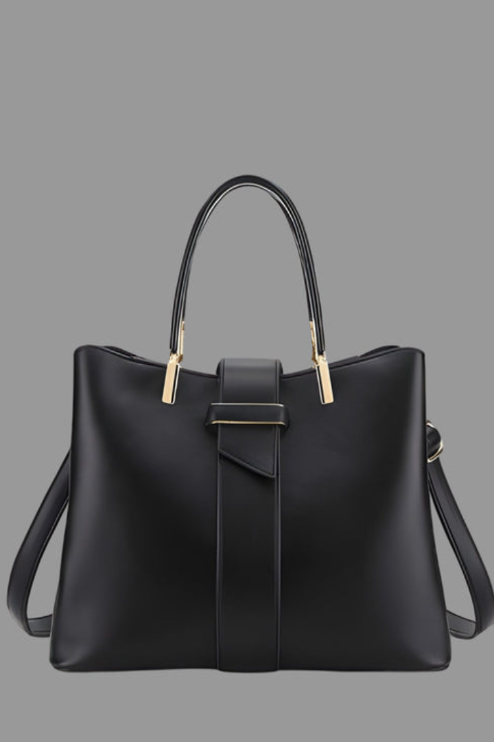 Jasmin | Damen Strukturierte Schultertasche mit Griffen und Riemen