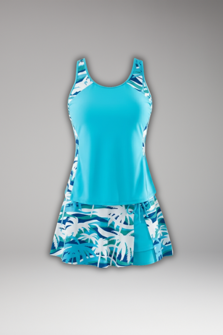 Felicia | Damen Tankini-Set mit Racerback-Top und Rock