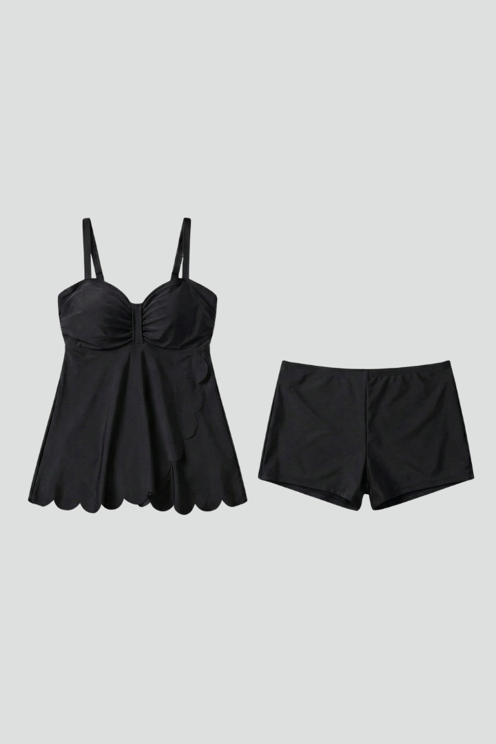 Eva | Damen Tankini-Set mit herzförmigem Ausschnitt und Shorts