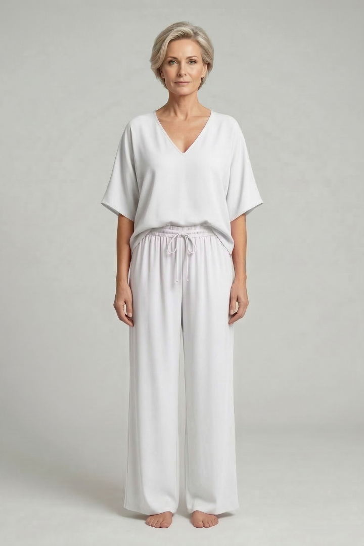 Maria | Damen Zweiteiliges Set mit weiten Hosen
