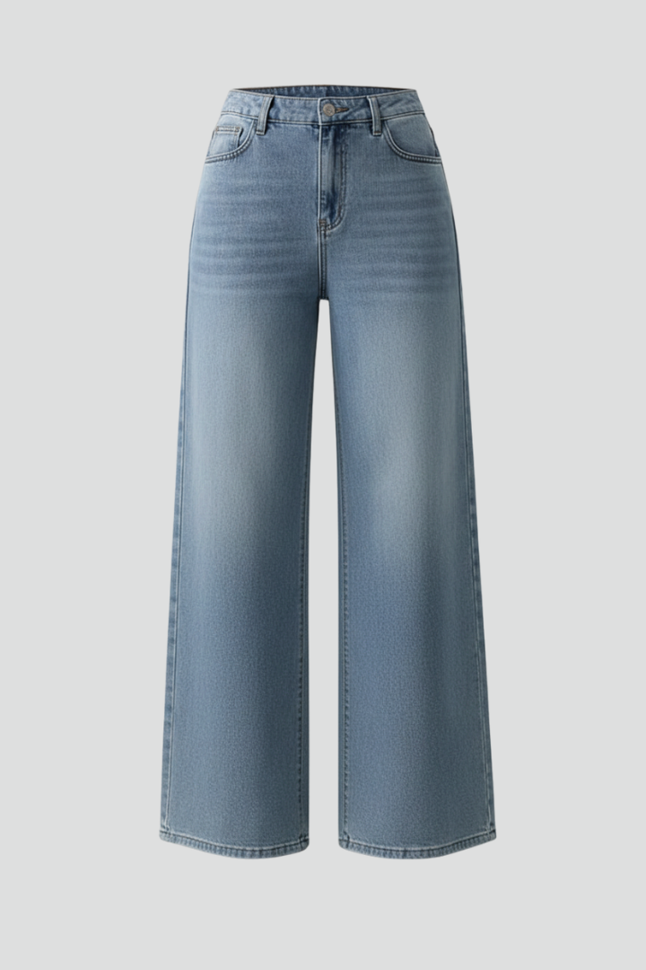 Annika | Damen High-Rise Wide-Leg Denim Jeans