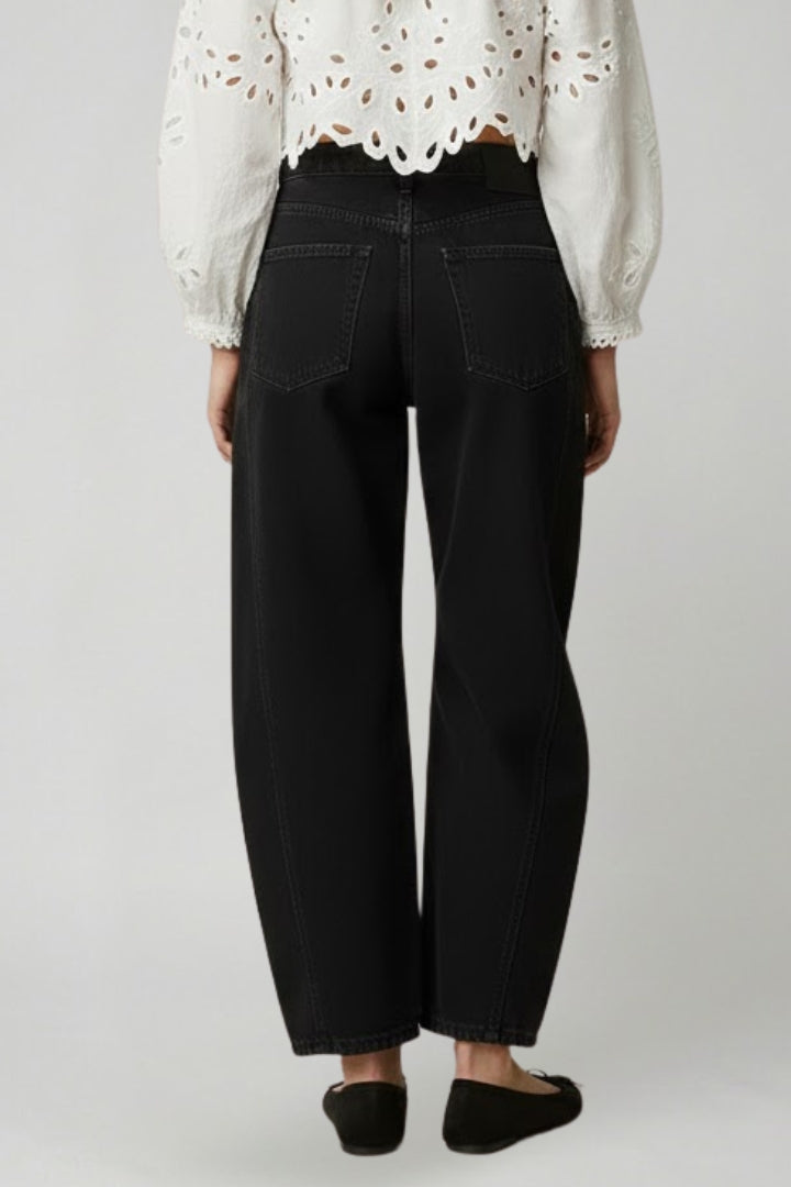 Claudia | Damen High-Waist Stretch Wide-Leg Denim Jeans