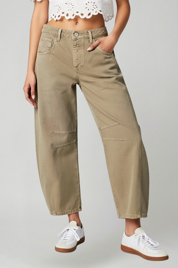 Claudia | Damen High-Waist Stretch Wide-Leg Denim Jeans
