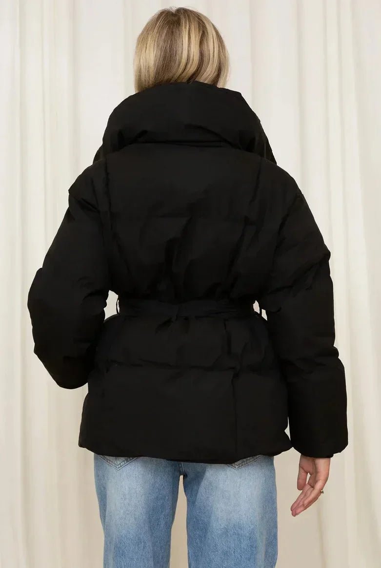 Nadine | Winter-Steppmantel für Damen mit Gürtel