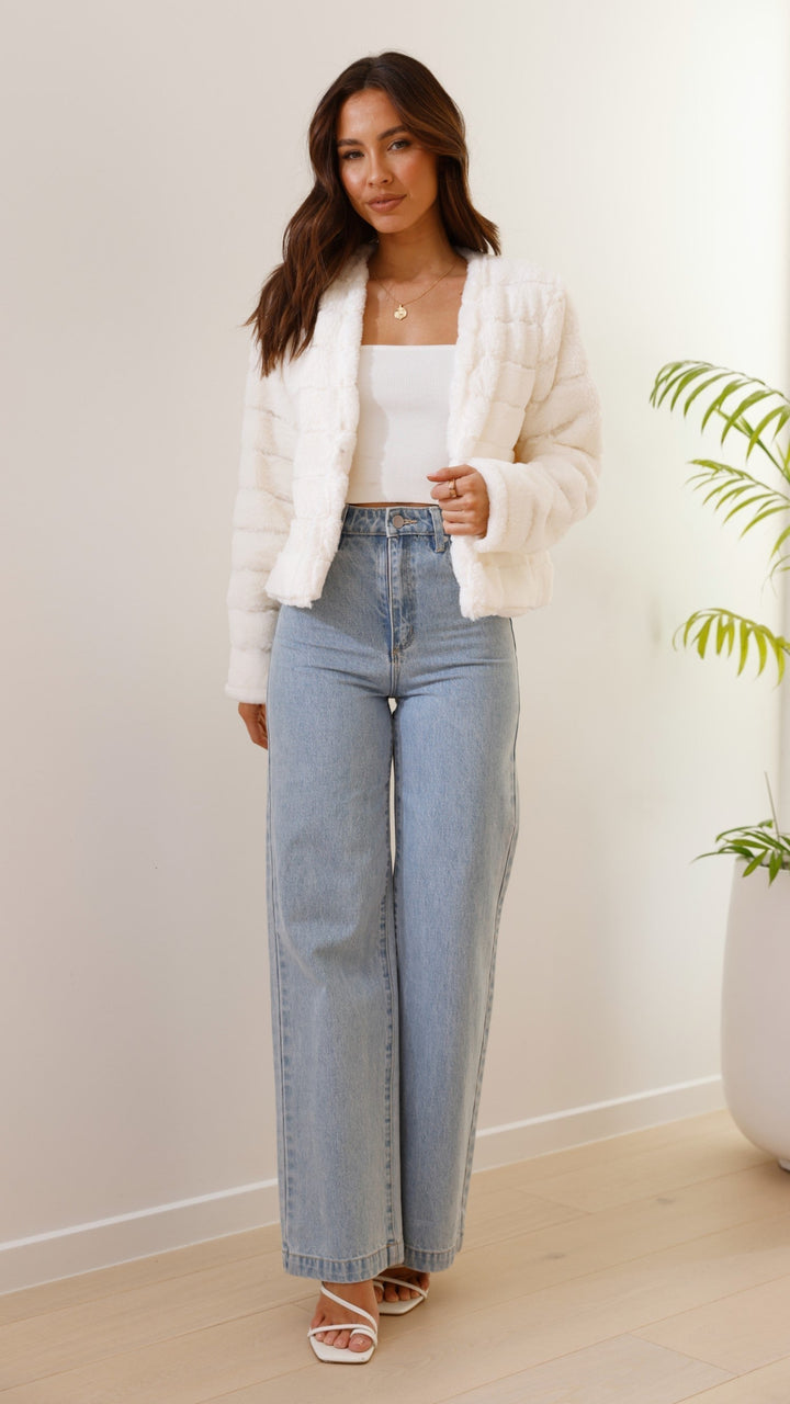Emilia | Damen Kurze Freizeitjacke mit offenem Frontdesign