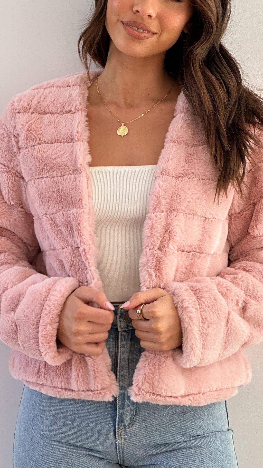 Emilia | Damen Kurze Freizeitjacke mit offenem Frontdesign