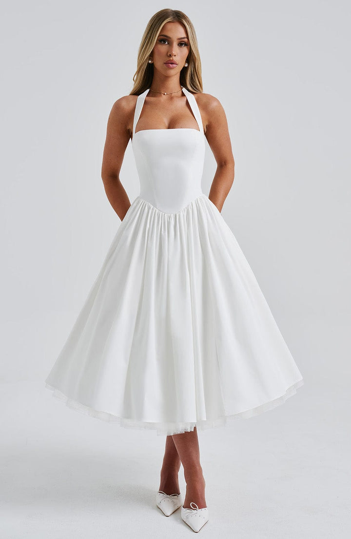 Lea – Elegant Halter-Neck Dress for Women - Image 5