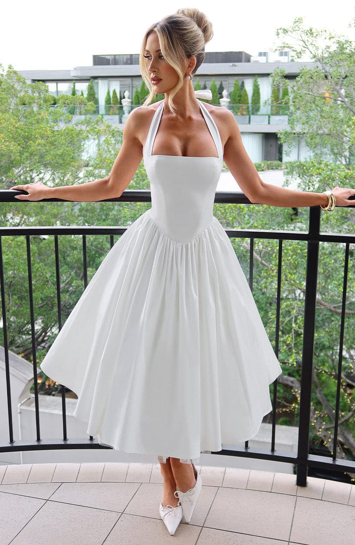 Lea – Elegant Halter-Neck Dress for Women - Image 1