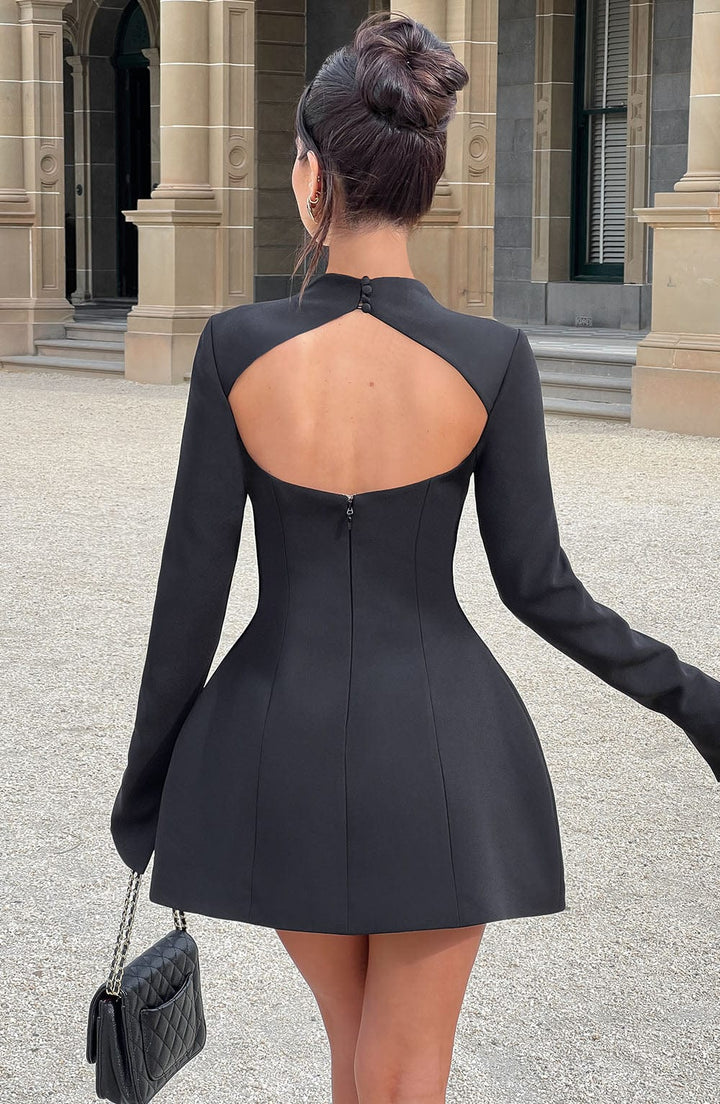 Marie – Elegant High Neckline Dress for Women - Image 5