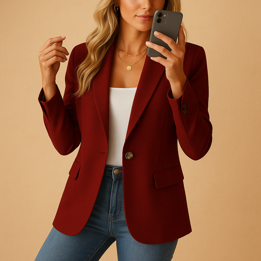 Pauline | Damen Taillierter Blazer im Maßgeschneiderten Stil