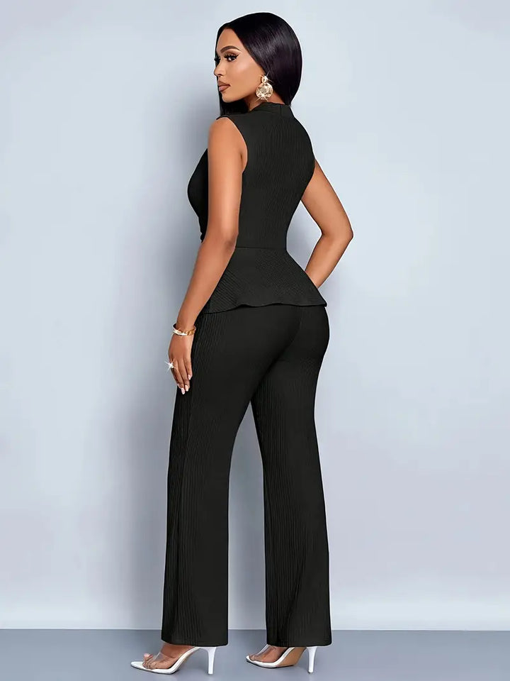 Marie | Damen Ärmelloses Top Und Hosen Set
