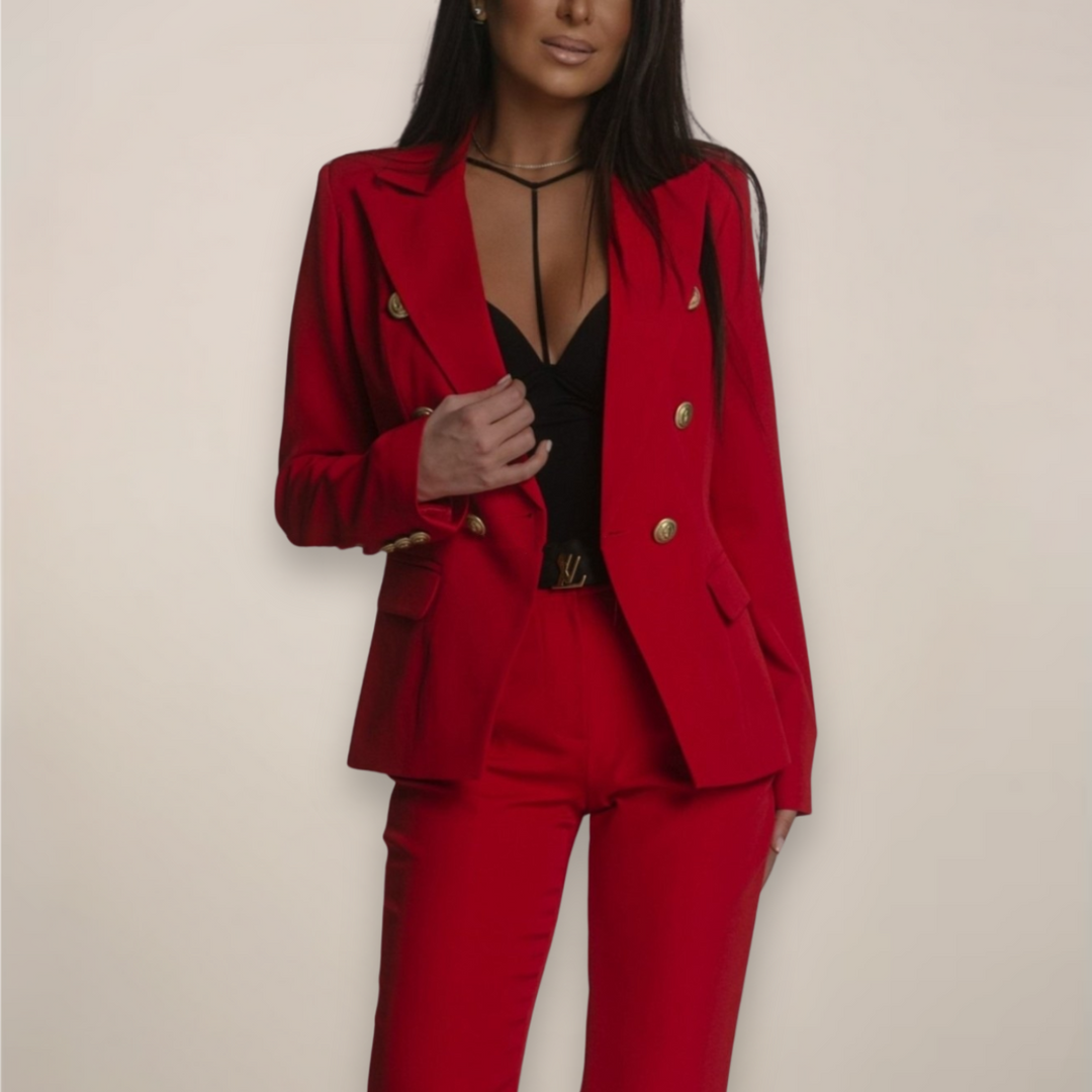 Ella – Women Elegant Double-Breasted Set - Image 9